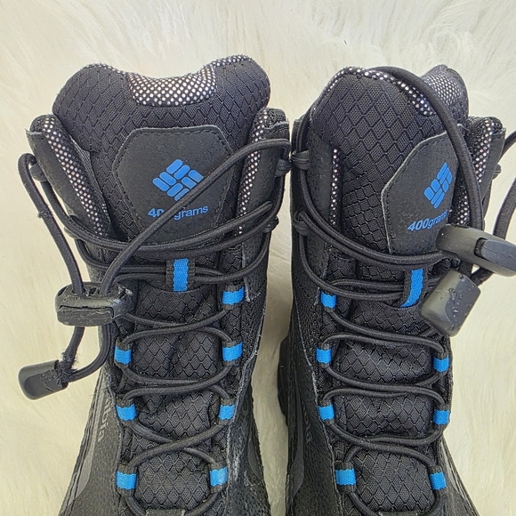 Columbia Kids Boys Girls Waterproof Black Snow Boots Size 5 Youth - Picture 10 of 12